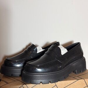Melissa Black Platform Loafers